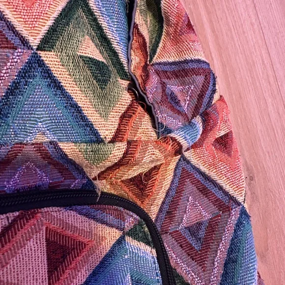 Geometric Pattern Backpack - Picture 3 of 7